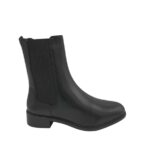 Botine dama About You 40, imitație de piele, material textil, negru
