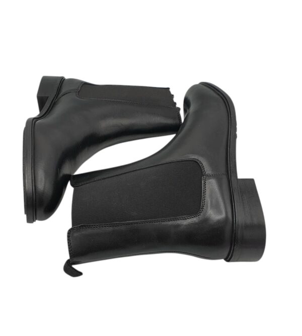 Botine dama About You 40, imitație de piele, material textil, negru - imagine 4