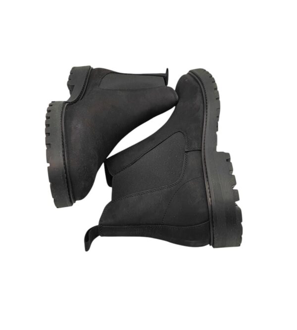 Ghete barbati  About You 44, piele, material textil, negru - imagine 4