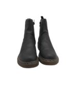 Ghete dama Rieker 40, imitație de piele, negru, captusite - imagine 3