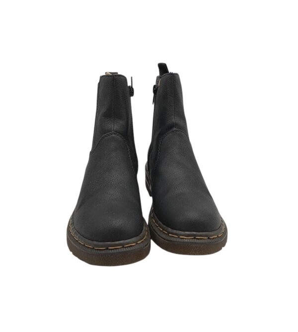 Ghete dama Rieker 40, imitație de piele, negru, captusite - imagine 3