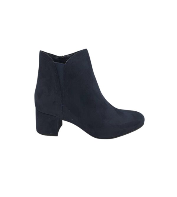 Botine dama Tamaris 39, material textil, bleumarin - imagine 1