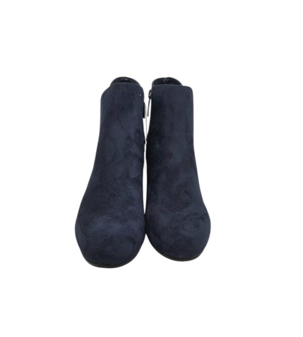 Botine dama Tamaris 39, material textil, bleumarin - imagine 3