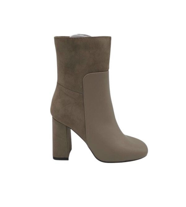 Botine dama About You 37, imitație de piele, material textil, bej - imagine 1