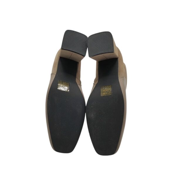 Botine dama About You 37, imitație de piele, material textil, bej - imagine 5