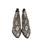 Botine dama Carmens 40, piele, gri - imagine 3