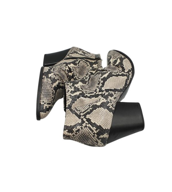 Botine dama Carmens 40, piele, gri - imagine 4