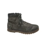 Ghete barbati Mustang 50, imitatie de piele, negru, imblanite