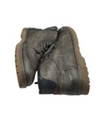 Ghete barbati Mustang 50, imitatie de piele, negru, imblanite - imagine 4