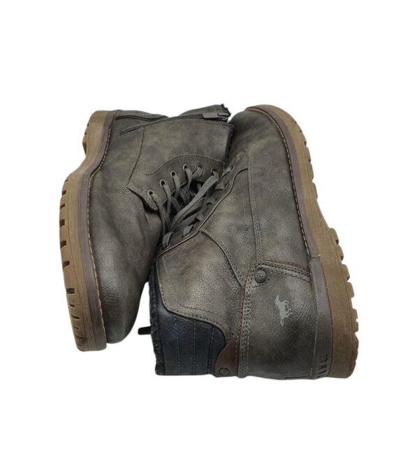 Ghete barbati Mustang 50, imitatie de piele, negru, imblanite - imagine 4