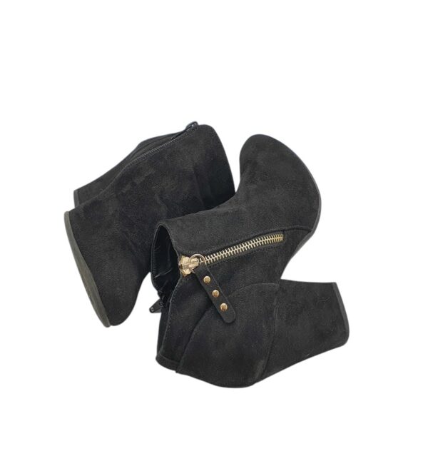 Botine dama Graceland 38, material textil, negru - imagine 4