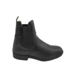 Botine dama 38, piele, negru, imblanite