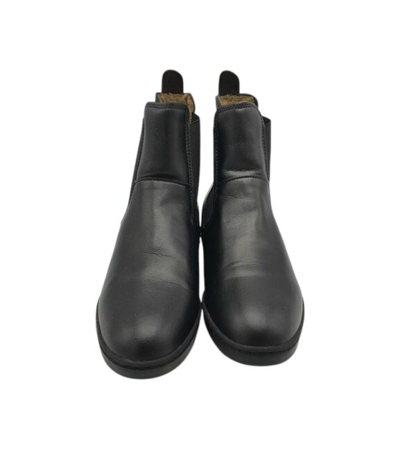 Botine dama 38, piele, negru, imblanite - imagine 3