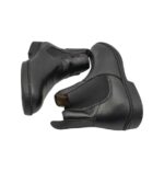 Botine dama 38, piele, negru, imblanite - imagine 4