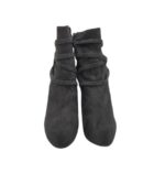 Botine dama 40, material textil, negru - imagine 3
