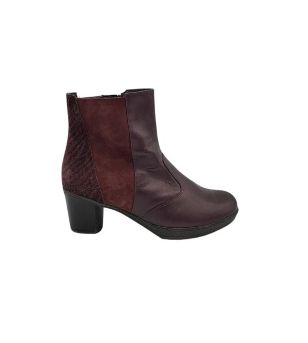 Botine dama Waldlaufer 39, piele, maro - imagine 1