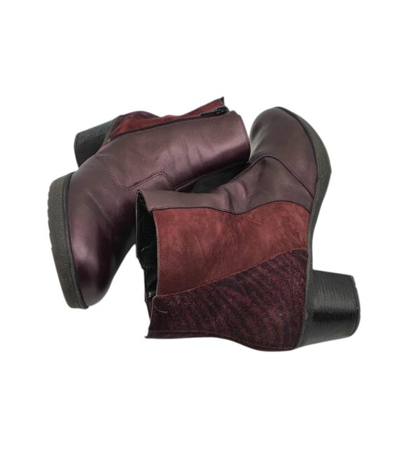 Botine dama Waldlaufer 39, piele, maro - imagine 4