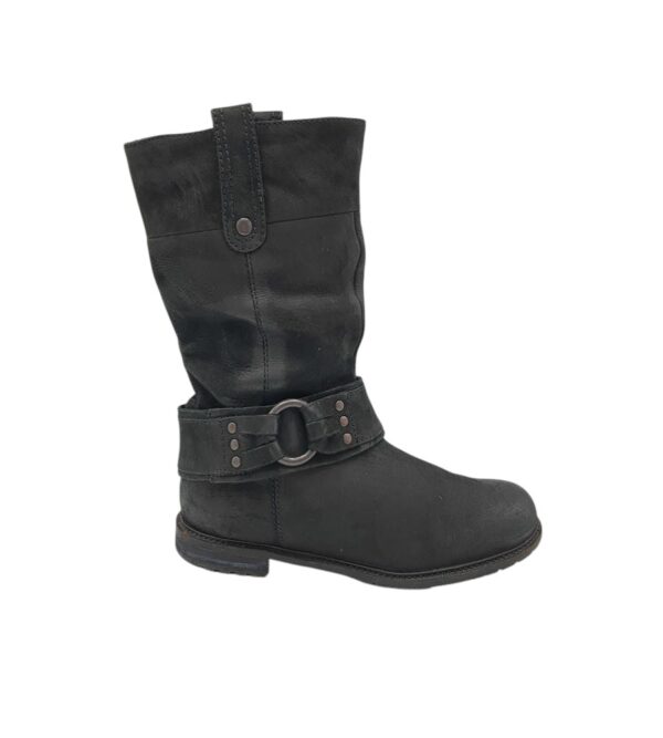 Cizme  dama 40, piele, negru - imagine 1