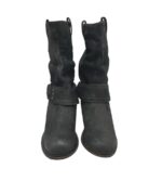 Cizme  dama 40, piele, negru - imagine 3