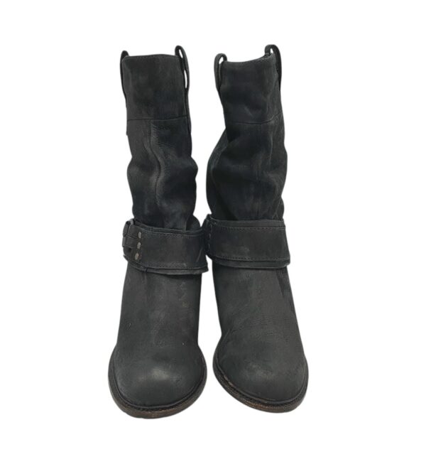 Cizme  dama 40, piele, negru - imagine 3