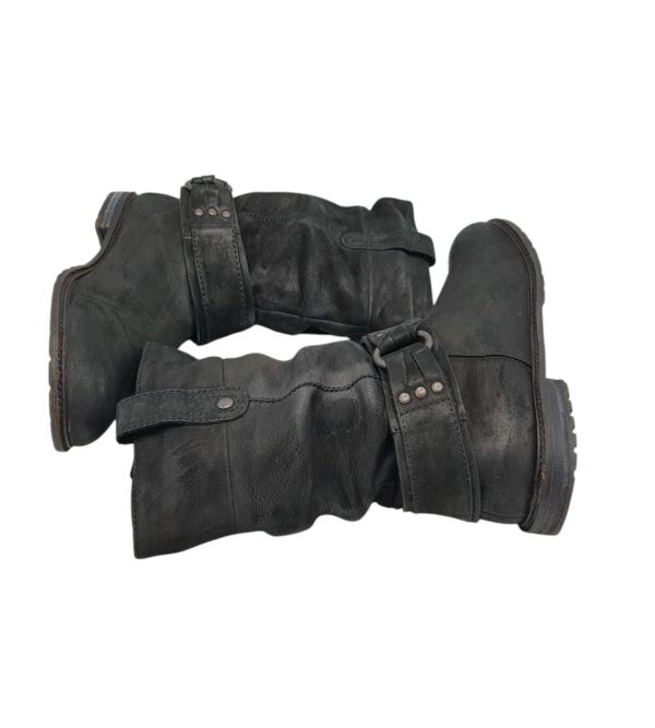Cizme  dama 40, piele, negru - imagine 4