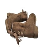 Cizme dama Landrover 39, material textil, maro,  imblanite - imagine 4