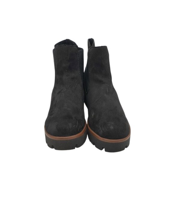 Ghete dama Rieker 39,  material textil, negru,  captusite - imagine 3