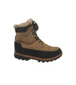 Ghete barbati Lutha 42, imitație de piele, negru maro, imblanite