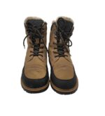 Ghete barbati Lutha 42, imitație de piele, negru maro, imblanite - imagine 3