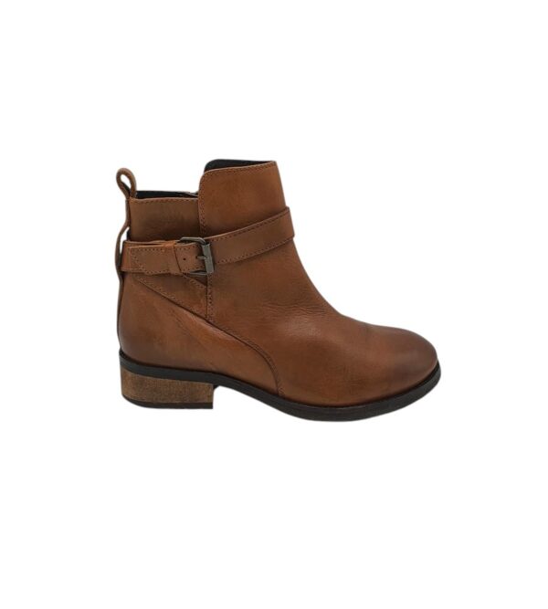 Botine dama Dune 38, piele, maro - imagine 1