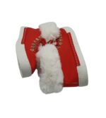 Ghete dama 40, imitatie de piele, rosu, captusite - imagine 4