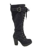 Cizme dama Graceland 36, material textil, negru