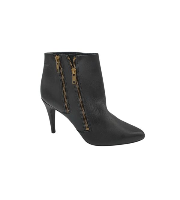 Botine dama Helene Rouge 40, piele, negru - imagine 1