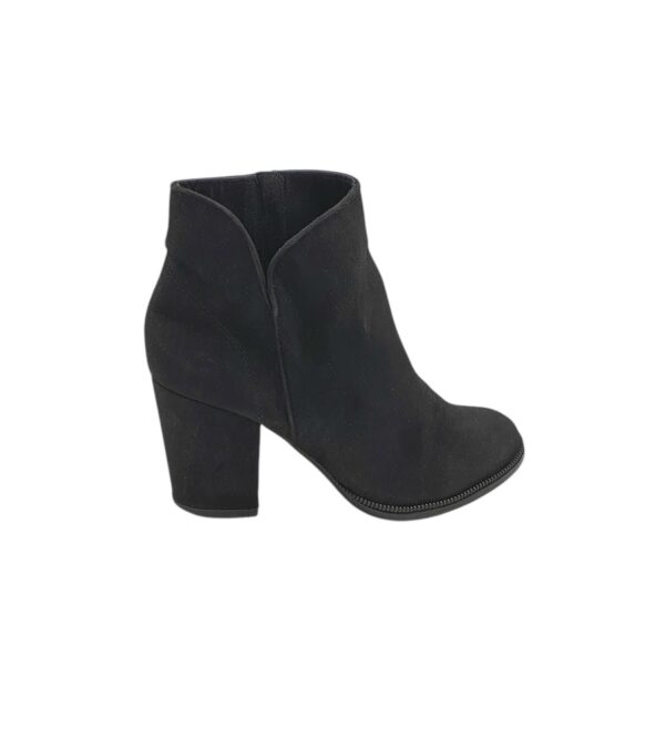 Botine Bershka 38, material textil, negru - imagine 1