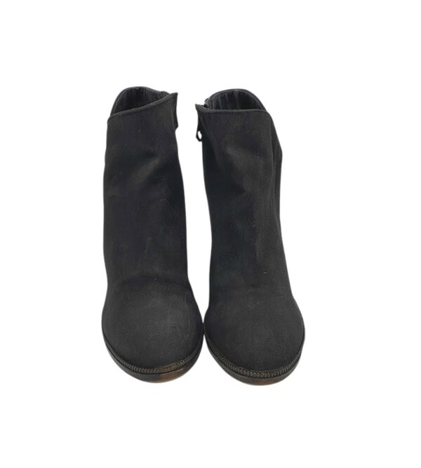 Botine Bershka 38, material textil, negru - imagine 3