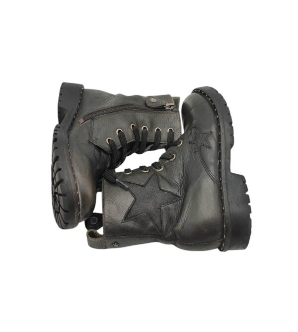 Ghete copii Gioseppo 28, piele, negru - imagine 4
