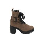 Ghete dama Caprice 40, piele intoarsa , bej