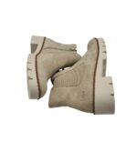 Ghete dama Rieker 40, imitație de piele, material textil, bej - imagine 4