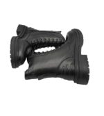 Ghete dama Carmela,  piele, negru - imagine 4