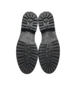 Ghete dama Carmela,  piele, negru - imagine 5