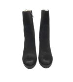 Cizme dama Carmela,  piele intoarsa, negru - imagine 3