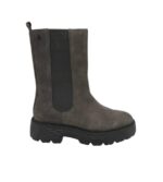 Ghete dama Carmela,  piele intoarsa, gri