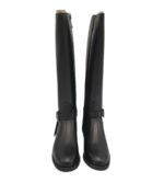 Cizme dama Carmela , piele, material textil,negru - imagine 3