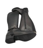 Cizme dama Carmela , piele, material textil,negru - imagine 4