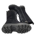 Cizme dama Carmela 36 , piele intoarsa, negru - imagine 4