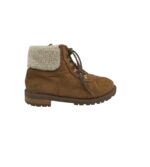 Ghete dama 40, material textil, maro