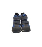 Ghete copii Cortina 25 imitatie de  piele, material textil, negru albastru - imagine 3