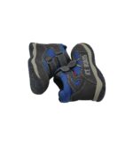 Ghete copii Cortina 25 imitatie de  piele, material textil, negru albastru - imagine 4