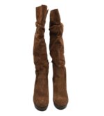 Cizme dama Bsb 41  piele intoarsa, maro - imagine 3