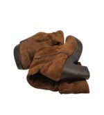 Cizme dama Bsb 41  piele intoarsa, maro - imagine 4